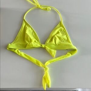 Victoria's Secret Neon Yellow Bikini Top